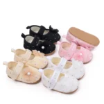 Cute Unisex Baby Sandals Beautiful Flower Print Flat Breathable Anti-Slippery Design for Newborn Girls 0-1 Years Spring Summer - Image 2