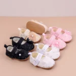Cute Unisex Baby Sandals Beautiful Flower Print Flat Breathable Anti-Slippery Design for Newborn Girls 0-1 Years Spring Summer