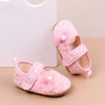 Cute Unisex Baby Sandals Beautiful Flower Print Flat Breathable Anti-Slippery Design for Newborn Girls 0-1 Years Spring Summer - Image 4